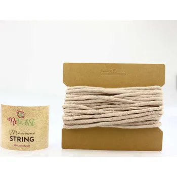 Příze ReTwisst Macrame String 5 mm / 10 m, 08 béžová