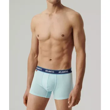 Pánské spodní prádlo Boxerky Atlantic 3MH-214 A'3 S-2XL námořnická modř-korálová-emerald XXL
