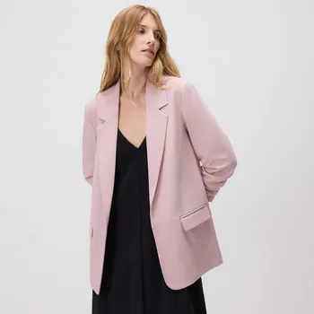 Dámské sako Reserved - Blejzr s nabíranými rukávy - pastelově růžová - 850GA-03X - 850GA-03X-XXL