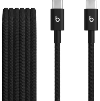 Datový kabel Apple Beats USB-C / USB-C Woven Cable (1.5m)-Black (2ks) MDGC4EE/A