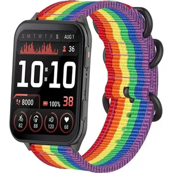Příslušenství k chytrým hodinkám DUX 120526 NYLON Vyměnitelný řemínek pro Garmin Venu X1 COLORFUL