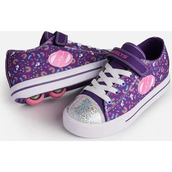 Kolečkové brusle Heelys - Snazzy X2 - Purple/Multi/Rainbow - koloboty Velikost boty: 31