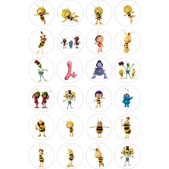 Jedlá dekorace na dort VČELKA MÁJA-04 Materiál: Jedlý papír