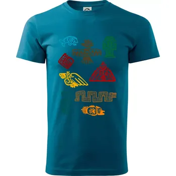 Pánská móda Mayové - ikony příšery - Klasické pánské triko vyšší gramáže - M ( Petrolejová )