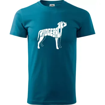 Pánská móda Ridgeback - Klasické pánské triko vyšší gramáže - M ( Petrolejová )