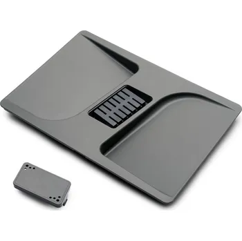 Odpadkový koš In-Design Odpadkový koš UNION volně stojící 20 L včetně víka a madla - antracit Typ víka: s protizápachovou tabletou