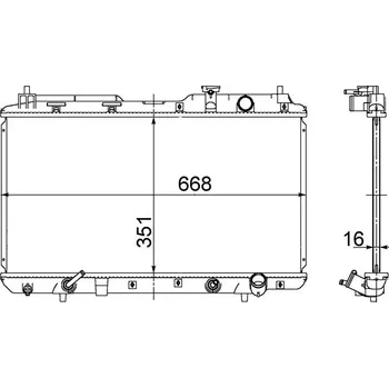 Chladič motoru Chladič, chlazení motoru MAHLE CR 740 000S