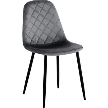 Jídelní židle Jídelní židle ORLANDO sametová, grafitová