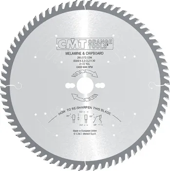 Pilový kotouč C28108010M Industrial Pilový kotouč na lamino a DTD - D250x3,2 d30 Z80 HW