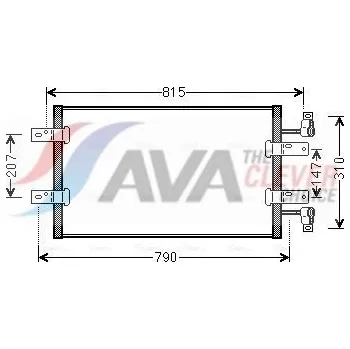 Výparník klimatizace Kondenzátor, klimatizace AVA RTA5451