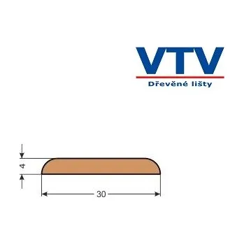 Stavební profil Lišta dřevěná K 3004 2,5m c.43