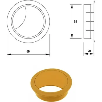 kabelová chránička Pruchodka kab.60 FMB 402 buk