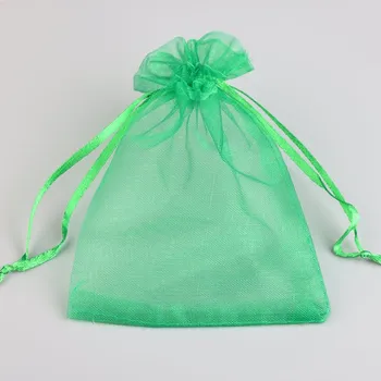 Zahradní dekorace Dárkové pytlíčky z organzy (35 x 50 cm) 25 ks Barva: 13 emeraldová