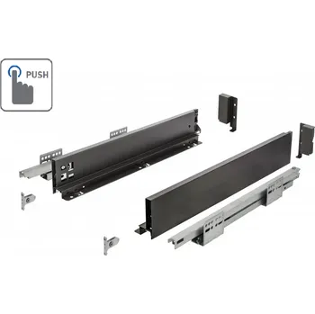 Úložný box Zásuvkový Box Slim P2O A2 450A2 84/450mm nízký Černá