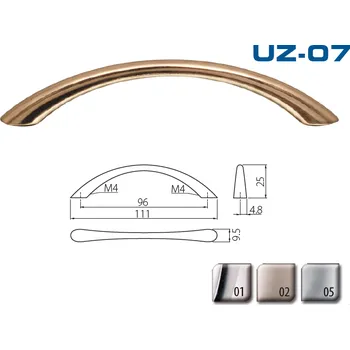 Nábytkové kování Uch.arman DP81-0128-G2-A chrom