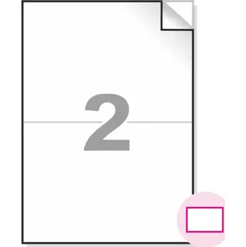 Samolepící etiketa Samolepící PET etikety A4, bílá matt, 210x148mm (2ks/A4) - 10ks