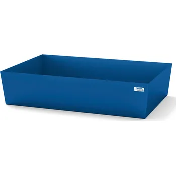 Dílenský stůl Záchytná vana classic-line, z oceli, pro 1 sud, lakovaná, 1236x815x255