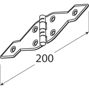 Závěs ZATS 200 Závěs trojúhelníkový 200x1,6 Doprodej