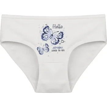 Dívčí spodní prádlo Donella Dětské kalhotky Butterfly: smetanová 6 - 7