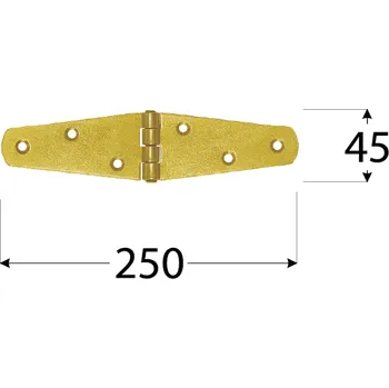 Nábytkové kování ZTS 250 Závěs trojúhel. splétaný 250x45x2,0 mm
