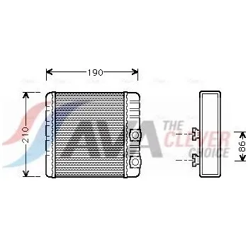 Výměník tepla Výměník tepla, vnitřní vytápění AVA BWA6211