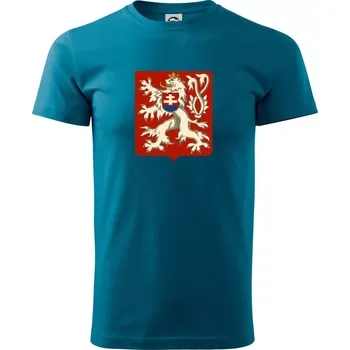 Znak malý První Republika československá 1918–1920 - Klasické pánské triko vyšší gramáže - XS ( Petrolejová )