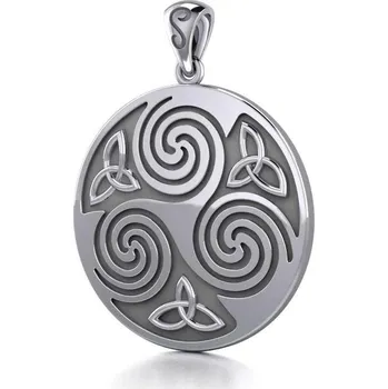 Přívěsek Keltský stříbrný přívěsek Triskelion