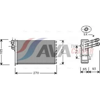Výměník tepla Výměník tepla, vnitřní vytápění AVA VN6173
