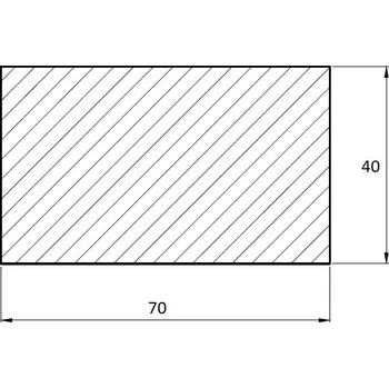 Terasové prkno Terasa Sibiřský modřín 45*70*4000 (4m) hladký