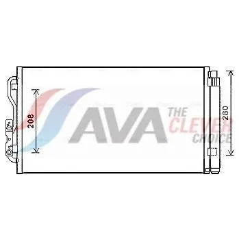 Výparník klimatizace Kondenzátor, klimatizace AVA BWA5434D