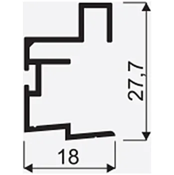 Zábradlí Madlo S Faworyt II 16/18mm stř. nasouvací 02697, délka 2,7m