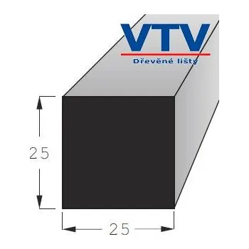 Stavební profil Lišta dřevěná H 2525 2m