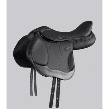 Jezdecké sedlo Crossové sedlo PREMIER EQUINE Rouen Monoflap Hnědá 17,5"