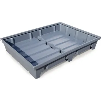 Dílenský regál Regálová vana z plastu, pro šířku police 1800 mm, 1780 x 1315 x 315 mm