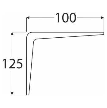Herní konzole WS 125 konzole stavební bílá 100x125