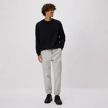 Reserved - Bavlněné jogger kalhoty - světle šedá - 6006L-09X - 6006L-09X-XXL