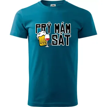 Prý mám 90 SÁT - Klasické pánské triko vyšší gramáže - XS ( Petrolejová )