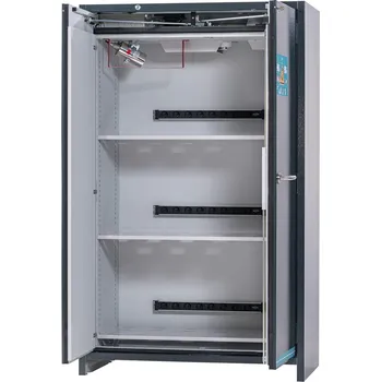 Skříň pro nabíjení lithium-iontových baterií asecos SmartStore-Ultra, 3x police, š 1200 mm