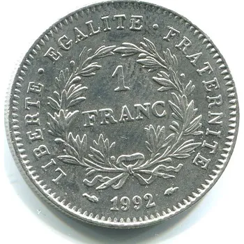 FRANCIE. 1 franc 1992.