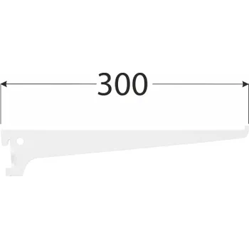 WSS 300b systémová konzola jednoduchá 300 mm bílá