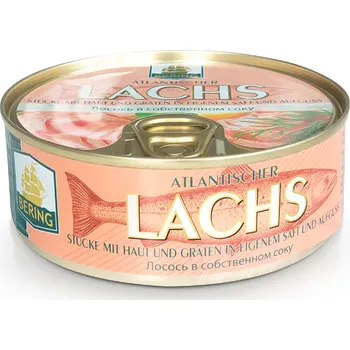 Losos ve vlastní šťávě 230g Bering