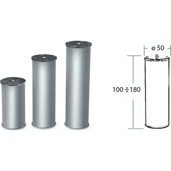 Nábytkové kování Nozka kov 17.V23E.5 150*50mm AL