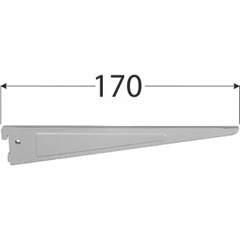 Nábytkové kování AWSD 170s systémová konzola dvojitá 170 mm šedá