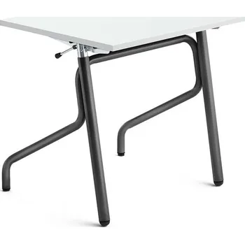 Školní lavice ADJUST, výškově nastavitelná, 700x600 mm, HPL deska tlumící hluk, bílá, antracitově še