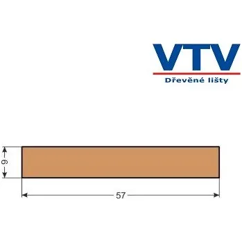 LED lišta Lišta dřevěná H 5709 2m c.77