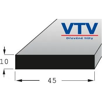 Stavební profil Lišta dřevěná H 4510 2m