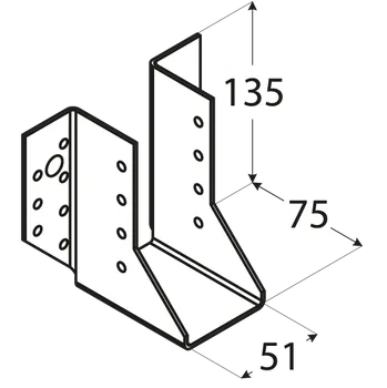 Tesařské kování WB 11 - 51*135 tramova botka 451101