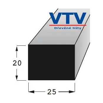 LED lišta Lišta dřevěná H 2520 2m