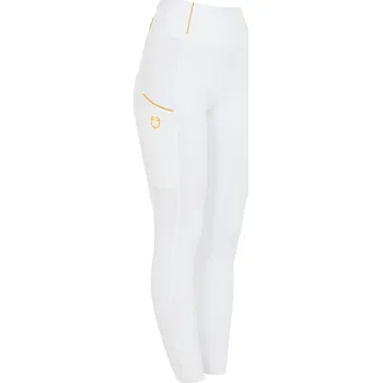 Jezdecké kalhoty EQUESTRO Legíny jezdecké Classic Equestro, s gripem, zimní, dámské, bílé S
