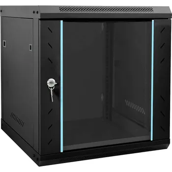 Příborník do zásuvky vidaXL Síťový kabinet s úložištěm Černá 53 x 60 x 60 cm Ocel